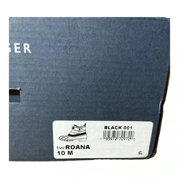Tommy Hilfiger Black Roana Duck Boots Size 10M - Picture 8 of 8